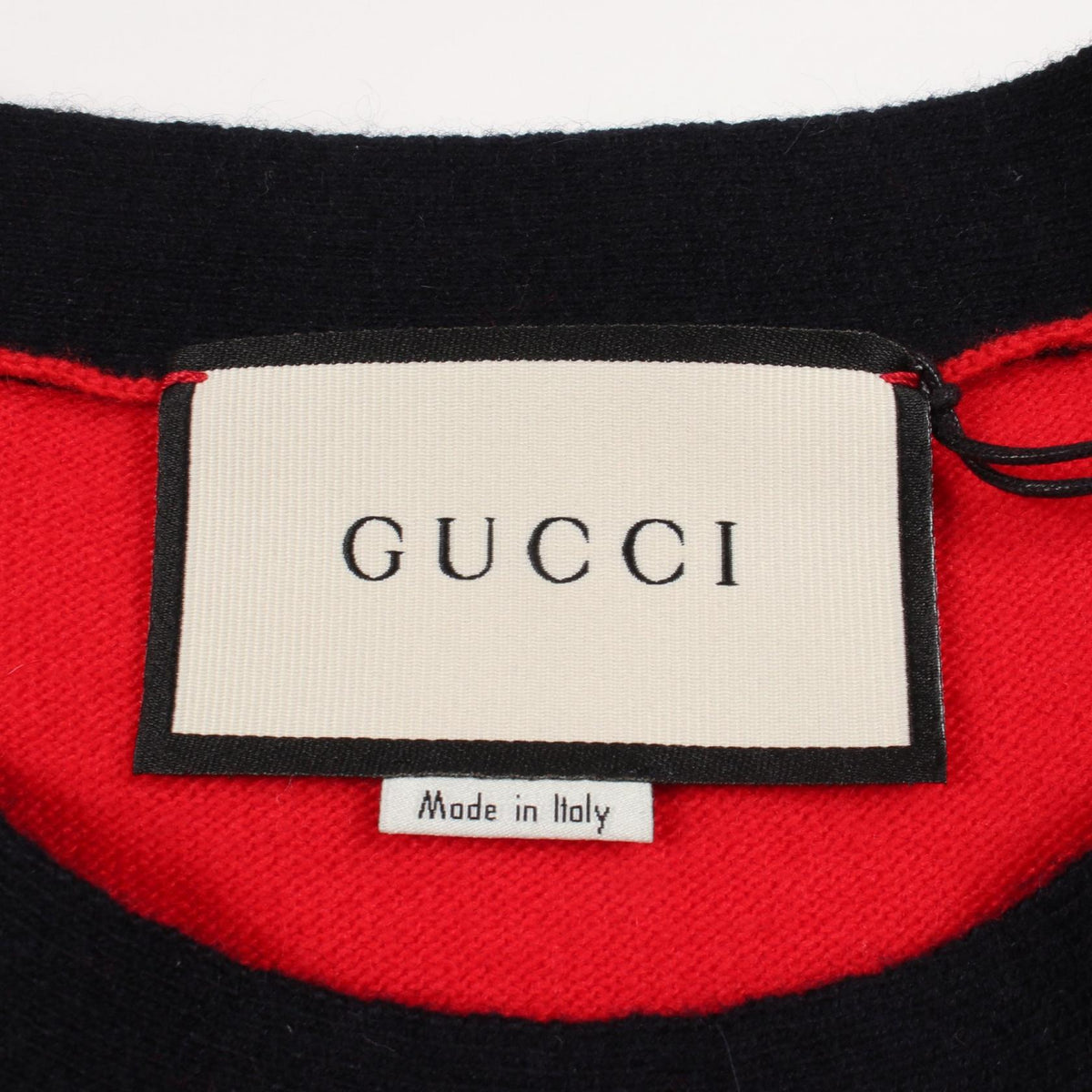 ニット ベスト ウール レッド ネイビー グッチ トップス GUCCI