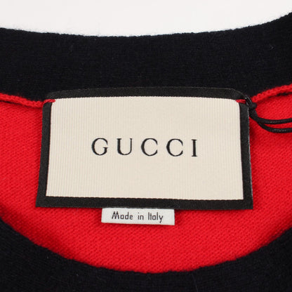 ニット ベスト ウール レッド ネイビー グッチ トップス GUCCI