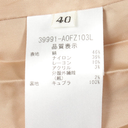 ツイード ワンピース コットン ナイロン ベージュ オフホワイト フォクシー