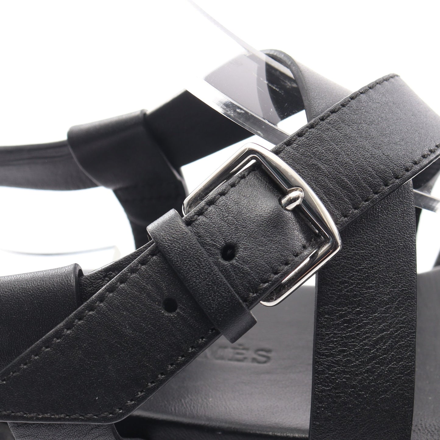エベレスト サンダル レザー ブラック エルメス