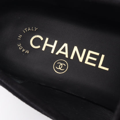 ココマーク ローファー スエード ブラック シャネル シューズ CHANEL