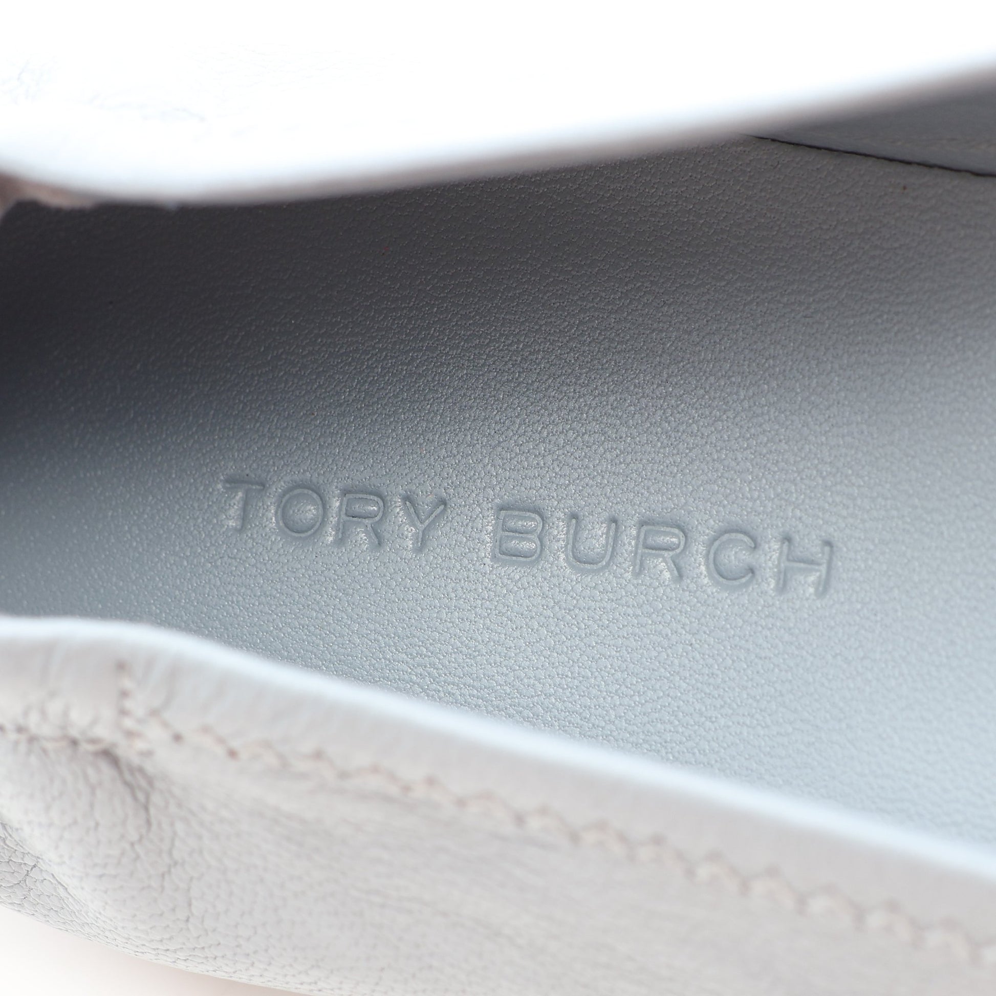 MINNIE TRAVEL BALLET バレエシューズ フラットシューズ レザー ブルーグレー トリーバーチ シューズ TORY BURCH
