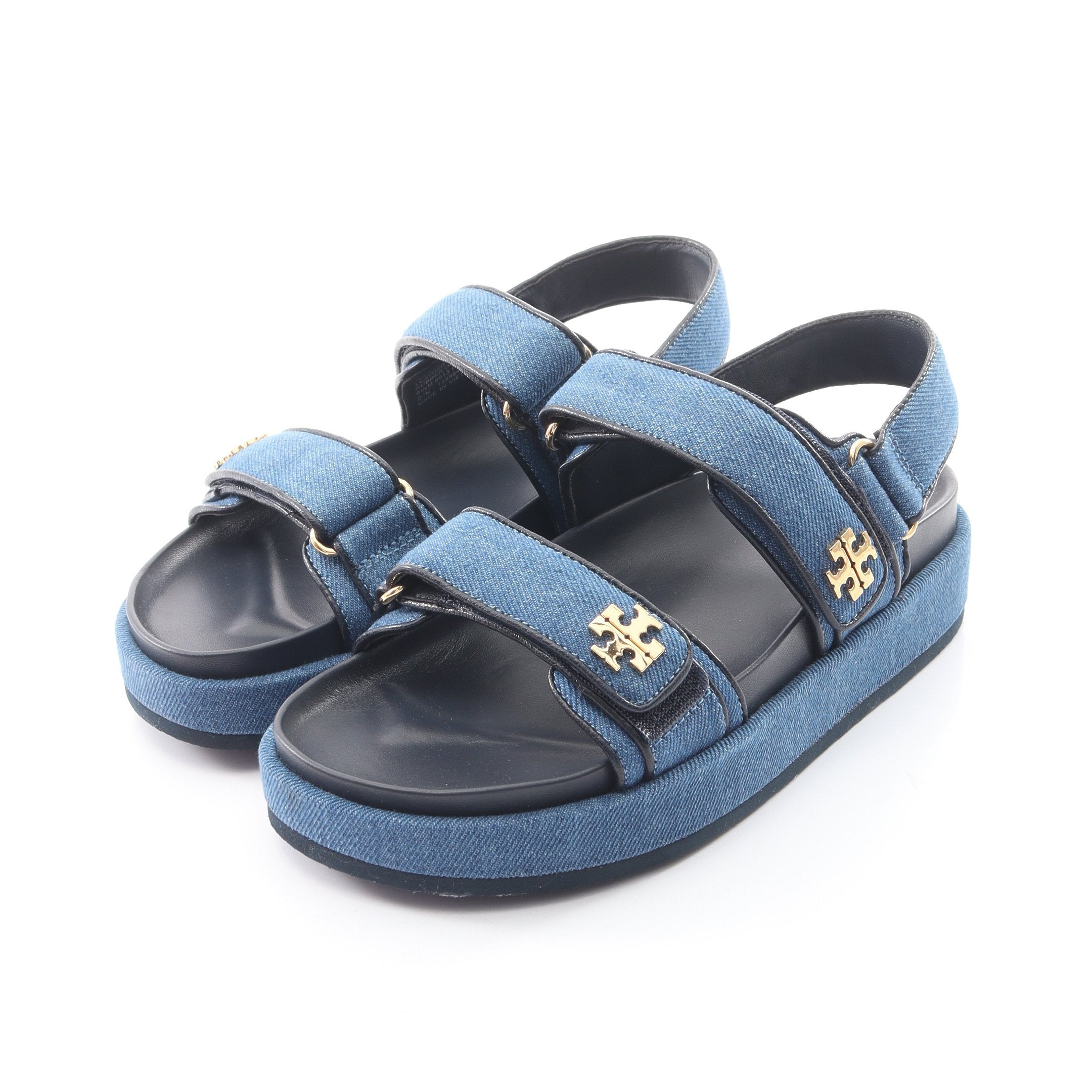 トリーバーチ　キラスポーツサンダル　新品未使用　デニム　スポサン 24.5 KIRA SPORT SANDAL キラ スポーツ サンダル サンダル デニム ネイビー