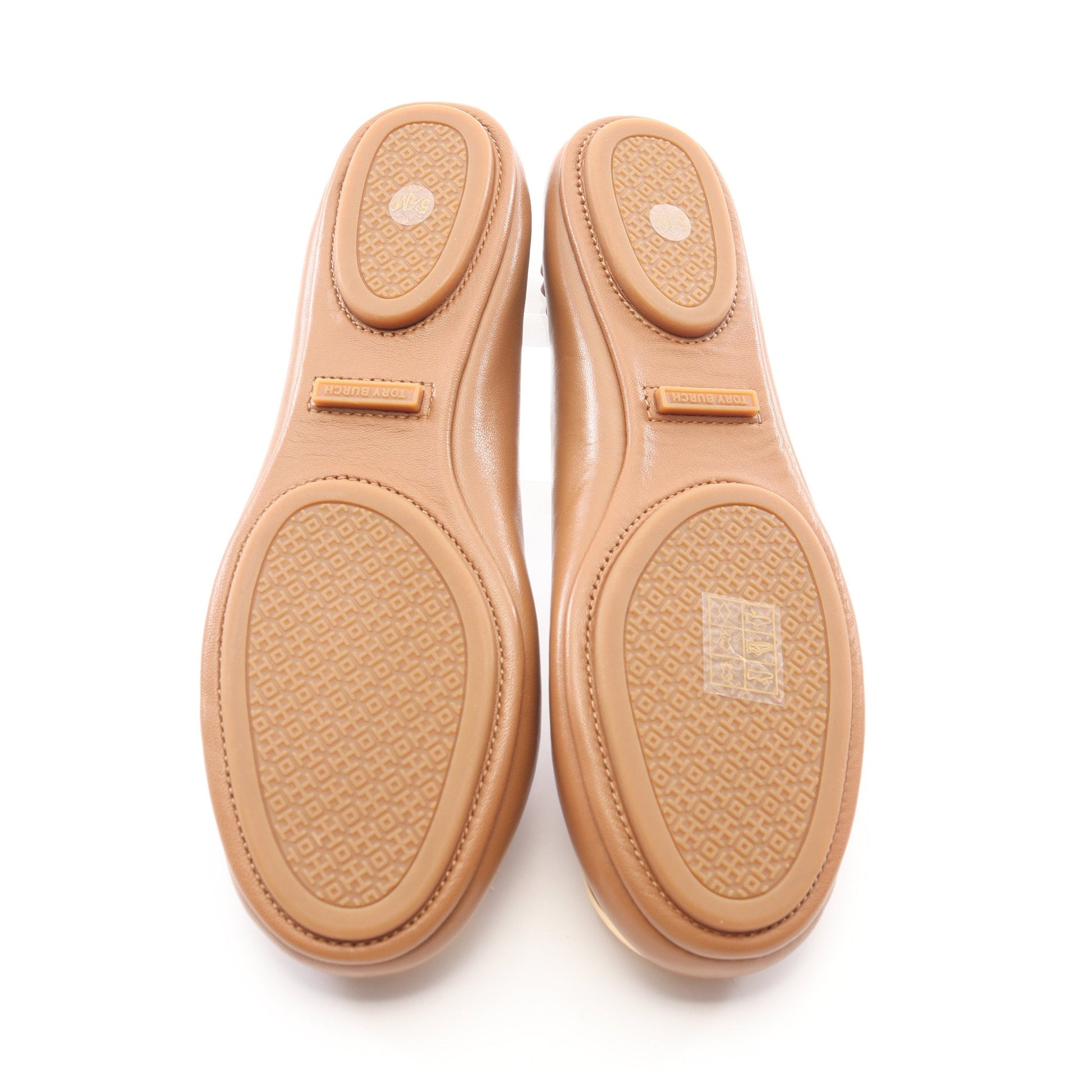 MINNIE TRAVEL BALLET ミニー トラベル バレエシューズ レザー ライトブラウン トリーバーチ シューズ TORY BURCH