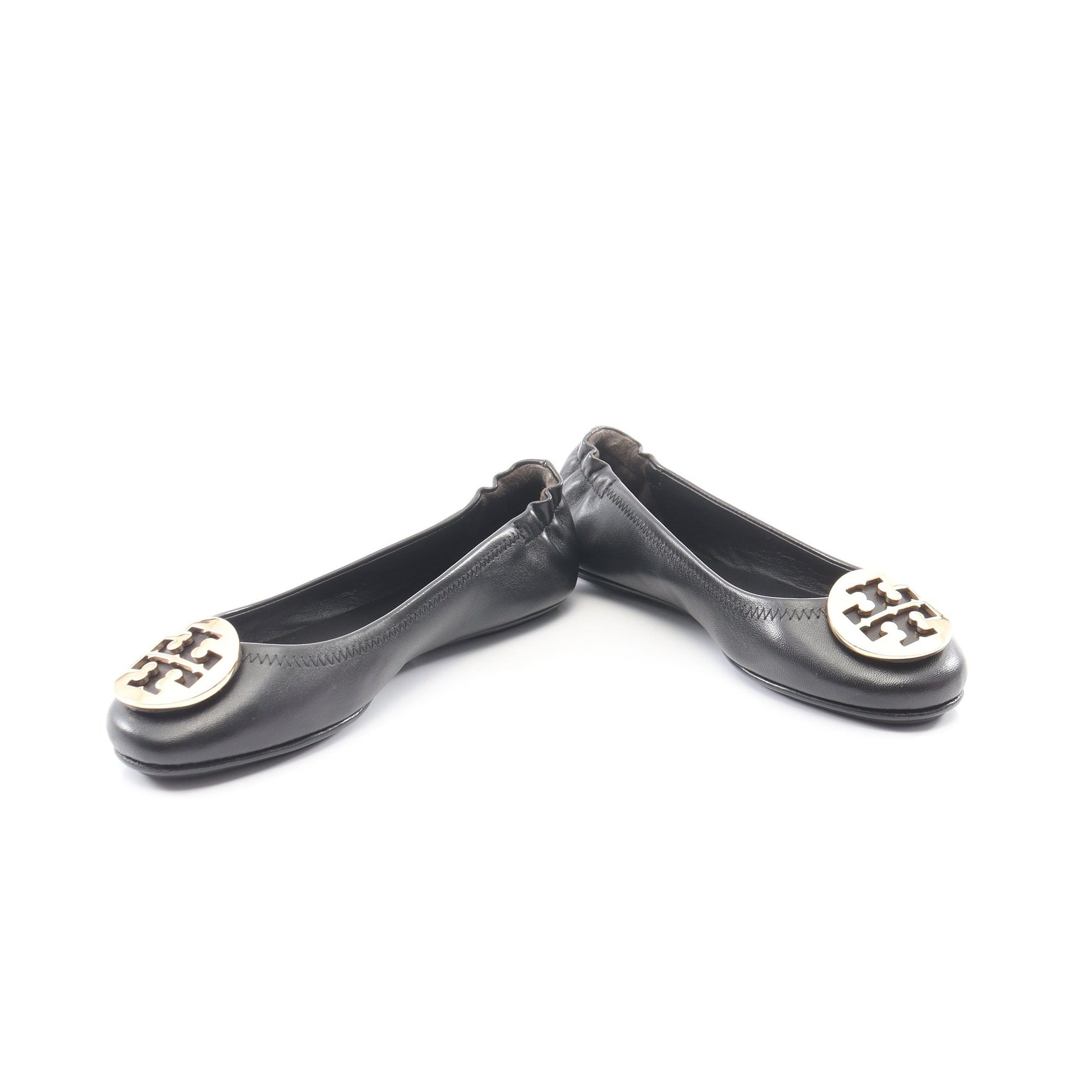 MINNIE TRAVEL BALLET ミニー トラベル バレエシューズ レザー ブラック トリーバーチ シューズ TORY BURCH
