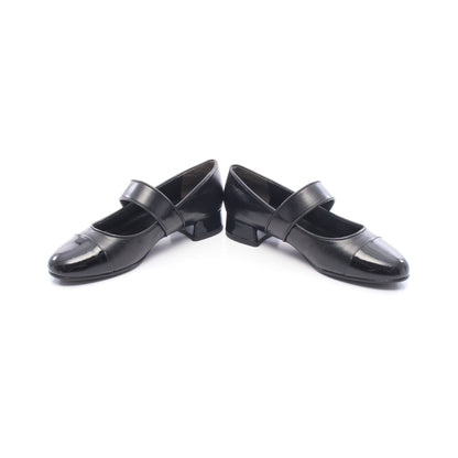 CAP-TOE MARY JANE HEEL BALLET パンプス レザー ブラック トリーバーチ シューズ TORY BURCH