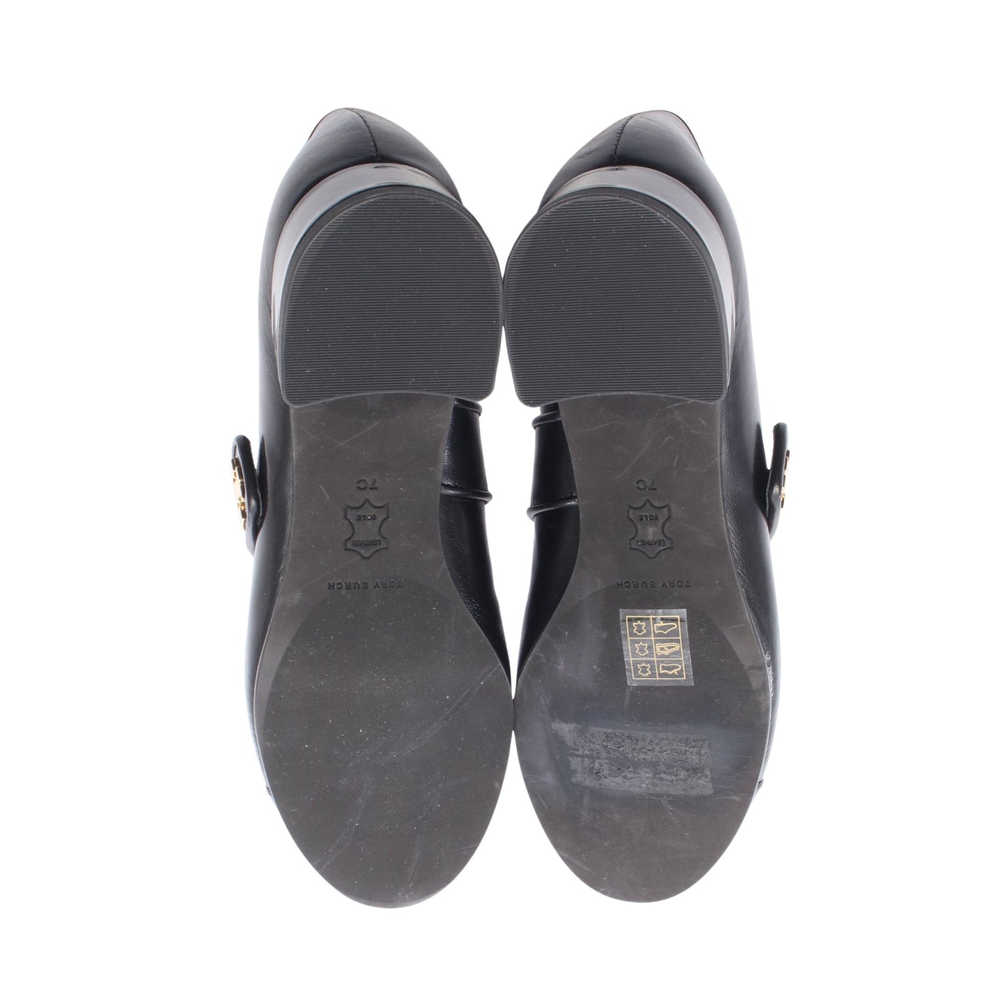 CAP-TOE MARY JANE HEEL BALLET パンプス レザー ブラック トリーバーチ シューズ TORY BURCH