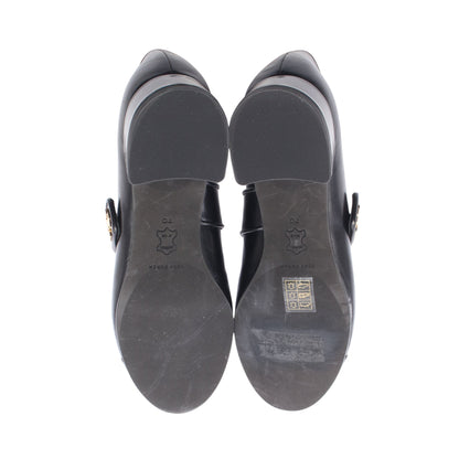 CAP-TOE MARY JANE HEEL BALLET パンプス レザー ブラック トリーバーチ シューズ TORY BURCH