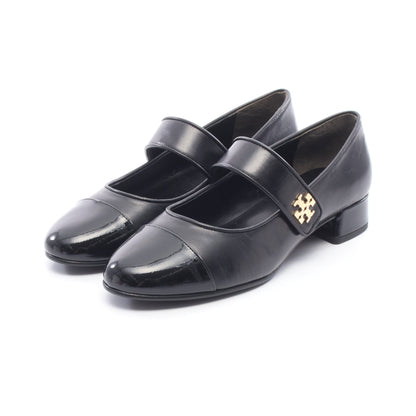 CAP-TOE MARY JANE HEEL BALLET パンプス レザー ブラック トリーバーチ シューズ TORY BURCH