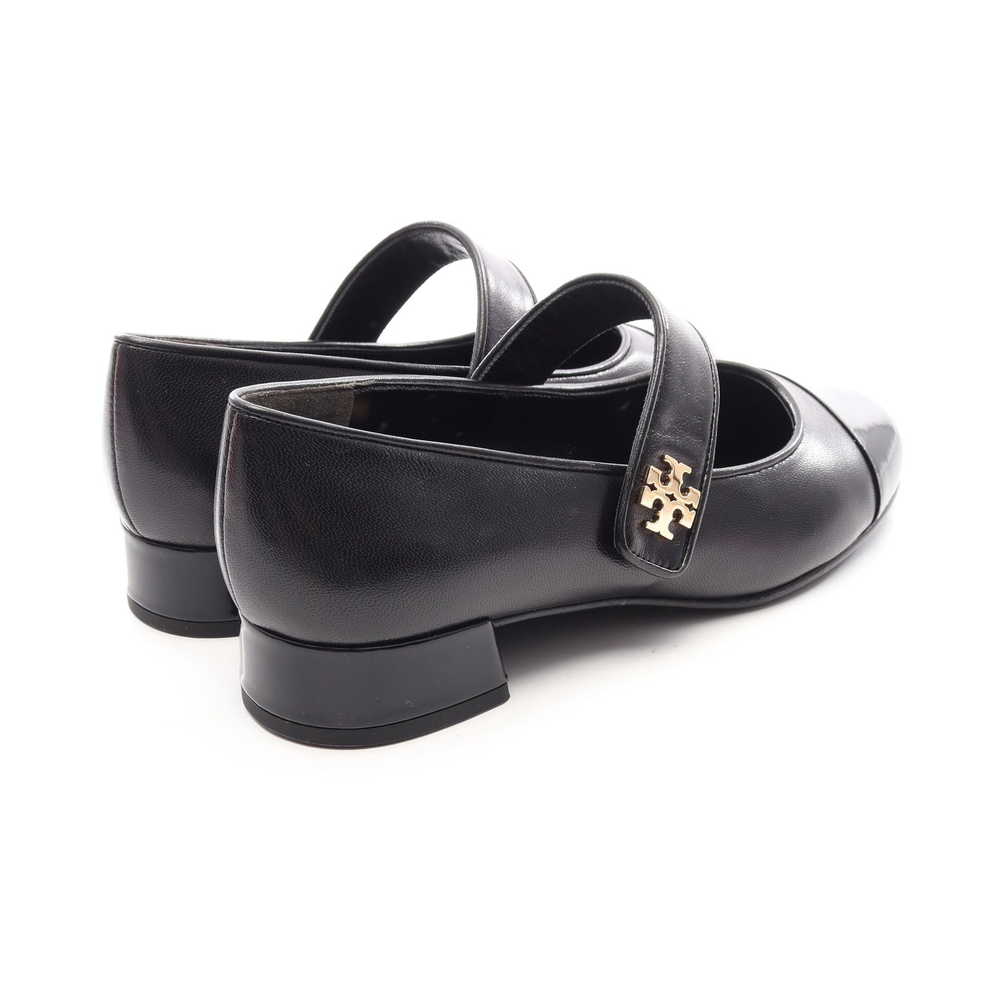 CAP TOE MARY JANE HEEL BALLET パンプス レザー ブラック トリーバーチ シューズ TORY BURCH