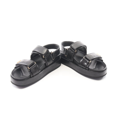 KIRA SPORT SANDAL キラ スポーツ サンダル レザー ブラック トリーバーチ シューズ TORY BURCH