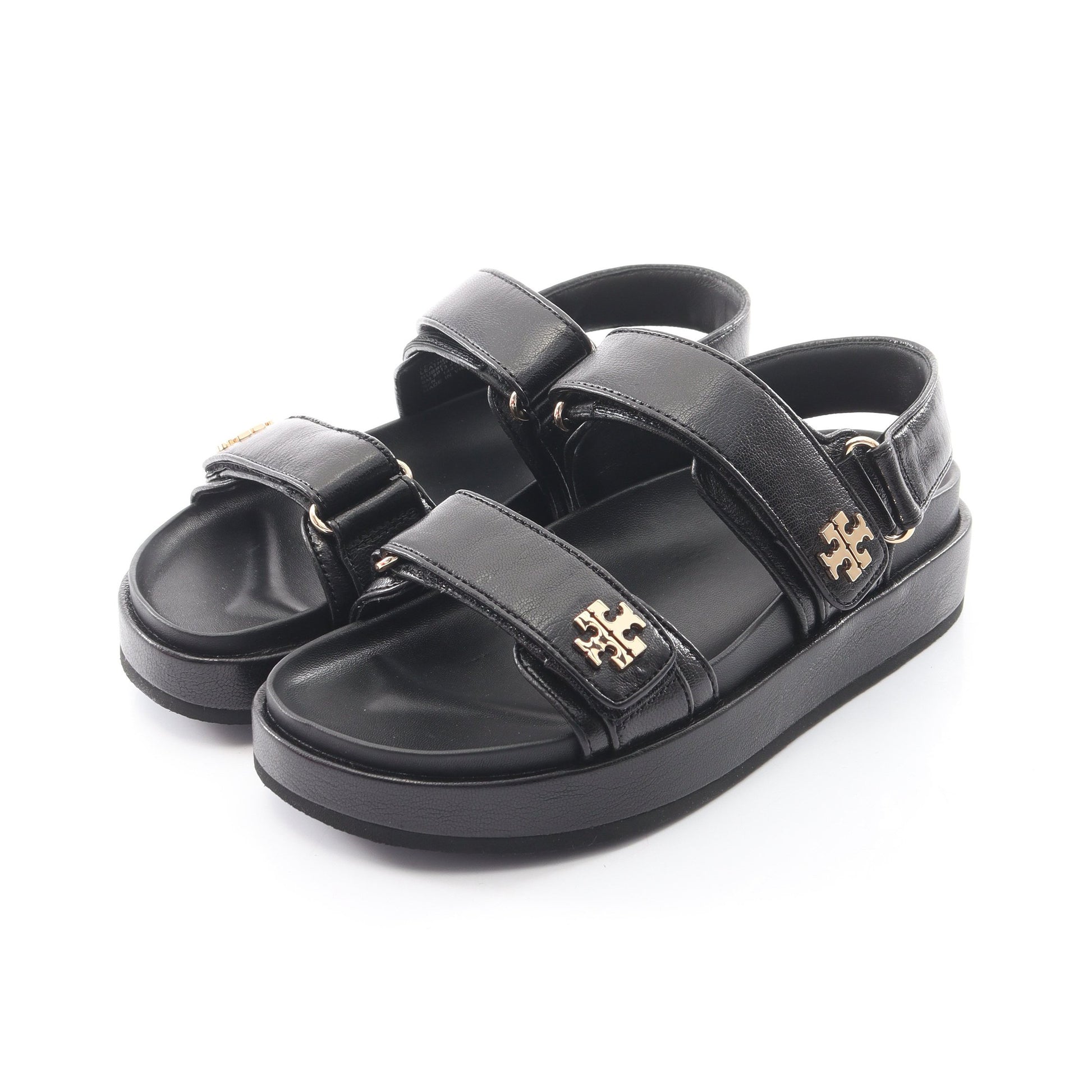 KIRA SPORT SANDAL キラ スポーツ サンダル レザー ブラック トリーバーチ シューズ TORY BURCH