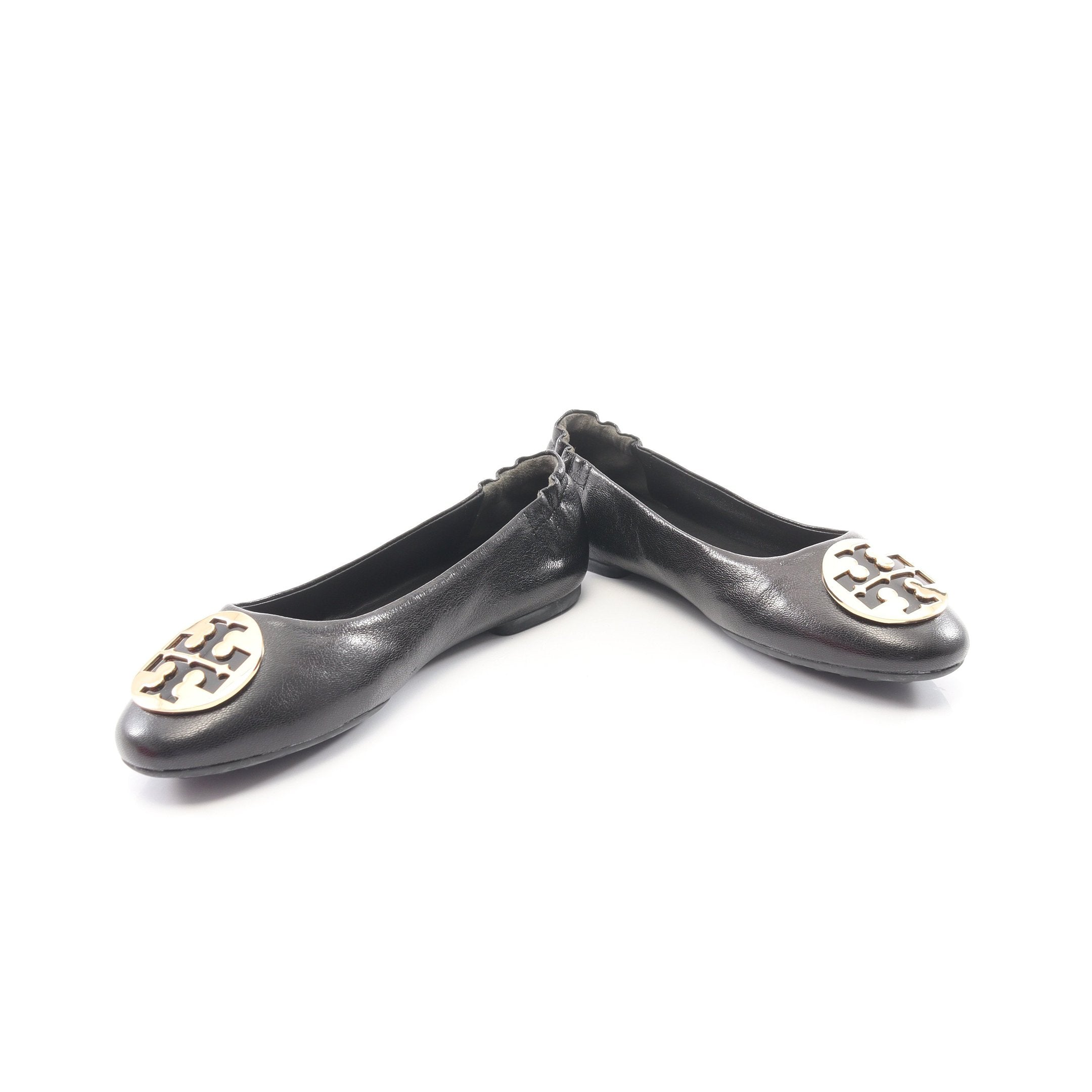 トリーバーチ TORY BURCH フラット/バレエシューズCLAIRE BALLET ゴートレザー 8Mサイズ ブラック レディース F-LSHOE5175 CLAIRE BALLET クレア バレエシューズ レザー ブラック トリーバーチ