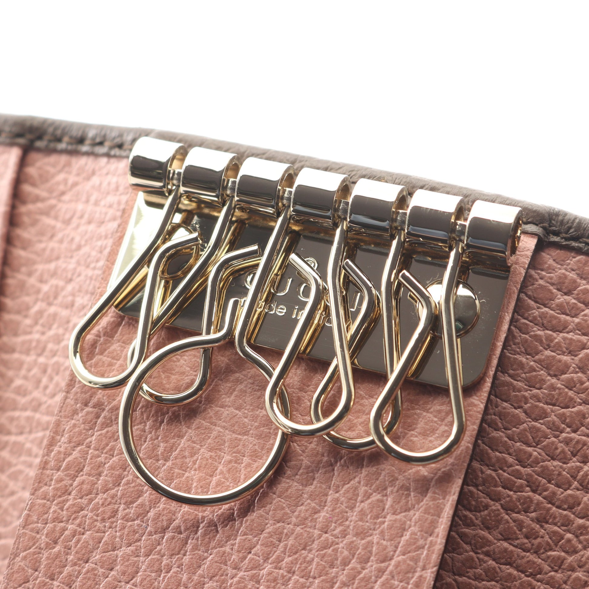 スウィング 6連 キーケース レザー グレーブラウン グッチ 財布・小物 GUCCI