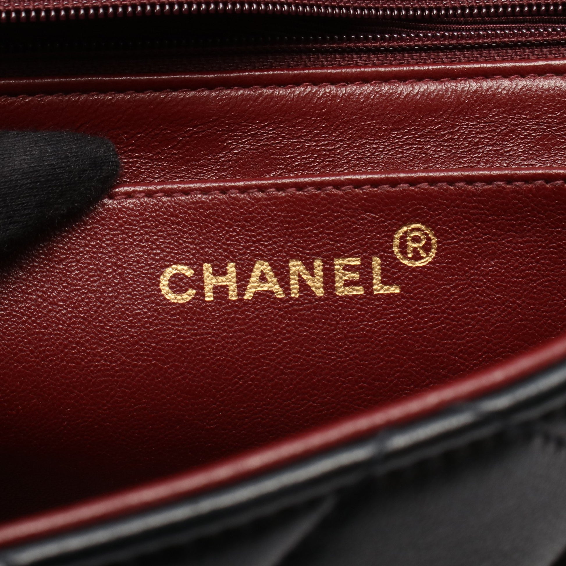 マトラッセ ダイアナフラップ チェーンショルダーバッグ ラムスキン ブラック ゴールド金具 シャネル バッグ CHANEL