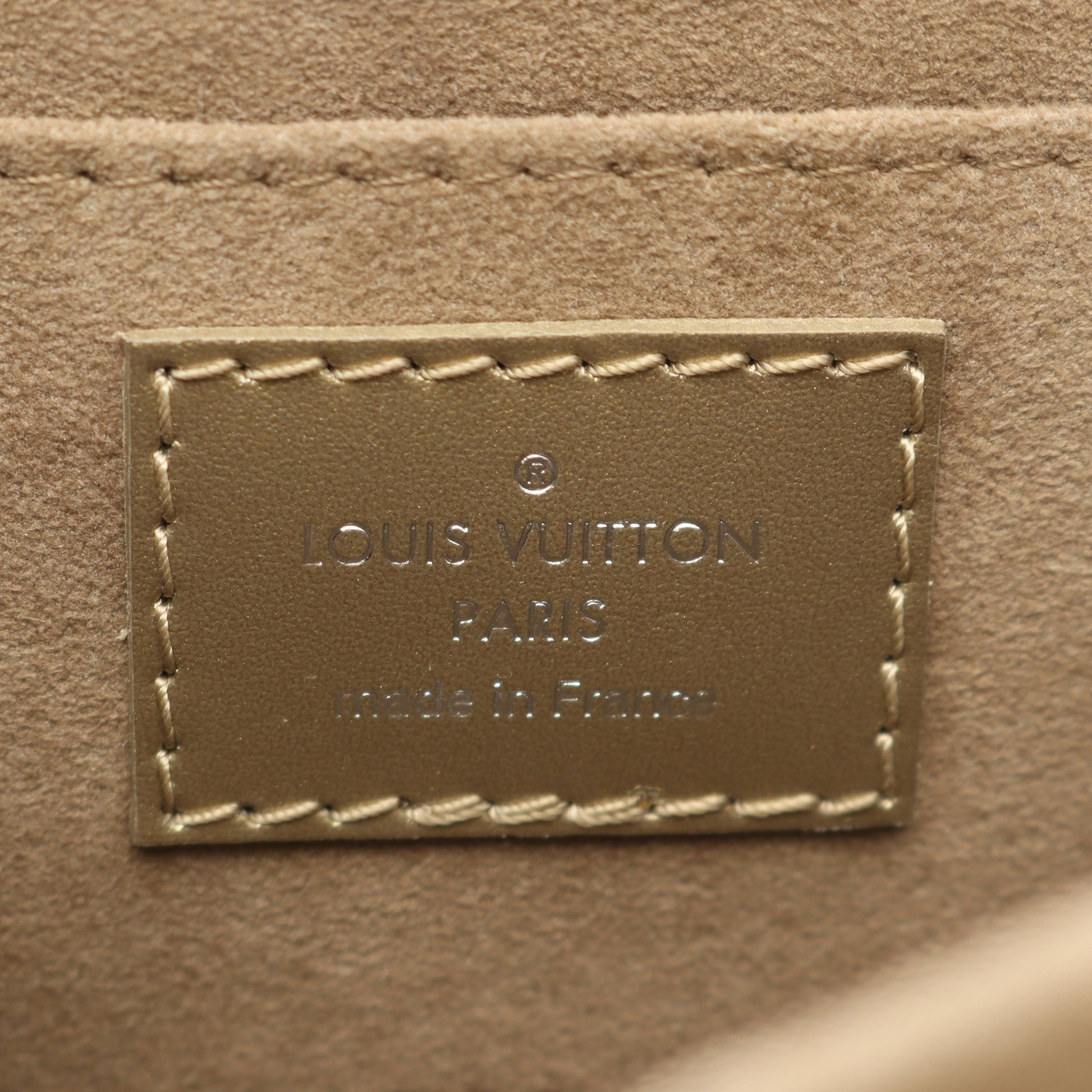 ドーフィーヌ MINI モノグラムシール 2WAY チェーンショルダーバッグ レザー シャンパンゴールド ルイヴィトン バッグ LOUIS VUITTON