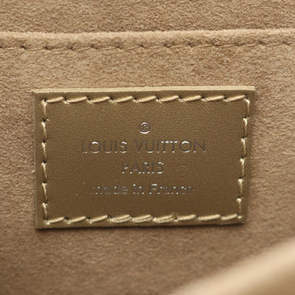 ドーフィーヌ MINI モノグラムシール 2WAY チェーンショルダーバッグ レザー シャンパンゴールド ルイヴィトン バッグ LOUIS VUITTON
