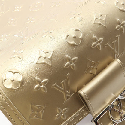 ドーフィーヌ MINI モノグラムシール 2WAY チェーンショルダーバッグ レザー シャンパンゴールド ルイヴィトン バッグ LOUIS VUITTON