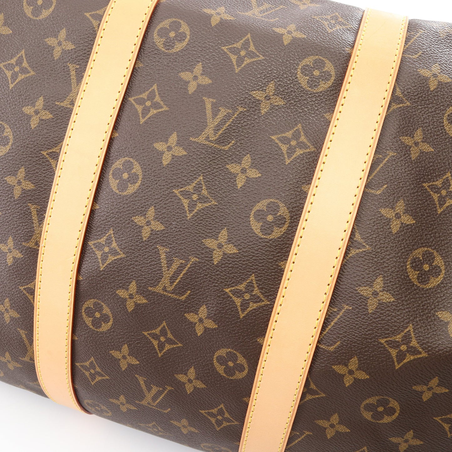 キーポル バンドリエール55 モノグラム 2WAY ボストンバッグ PVC レザー ブラウン ルイヴィトン バッグ LOUIS VUITTON