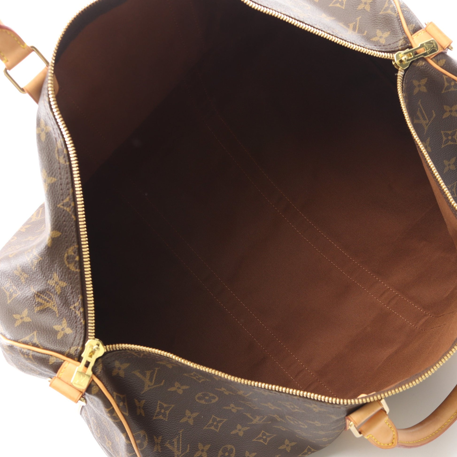 キーポル バンドリエール55 モノグラム 2WAY ボストンバッグ PVC レザー ブラウン ルイヴィトン バッグ LOUIS VUITTON