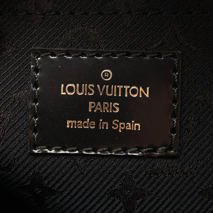 スタンプバッグ ボーリングPM ハンドバッグ スエード レザー グレー ブラック ルイヴィトン バッグ LOUIS VUITTON