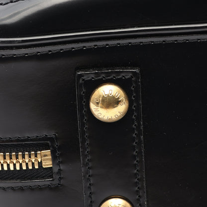 スタンプバッグ ボーリングPM ハンドバッグ スエード レザー グレー ブラック ルイヴィトン バッグ LOUIS VUITTON
