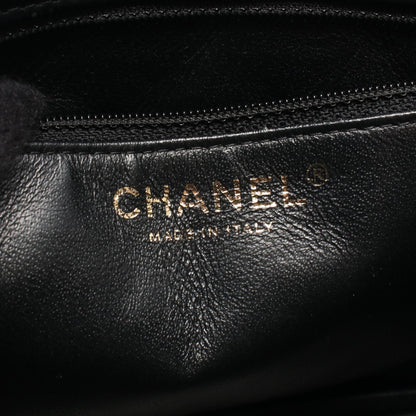 マトラッセ カメラケース チェーンショルダーバッグ キャビアスキン ブラック ゴールド金具 シャネル バッグ CHANEL