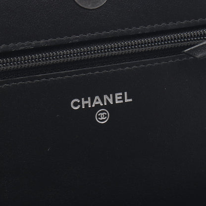 ボーイシャネル マトラッセ チェーンウォレット キャビアスキン ブラック シルバー金具 シャネル バッグ CHANEL