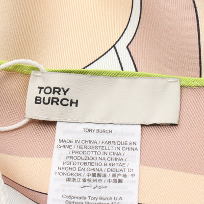 スカーフ シルク イエローグリーン ピンクベージュ マルチカラー トリーバーチ 財布・小物 TORY BURCH