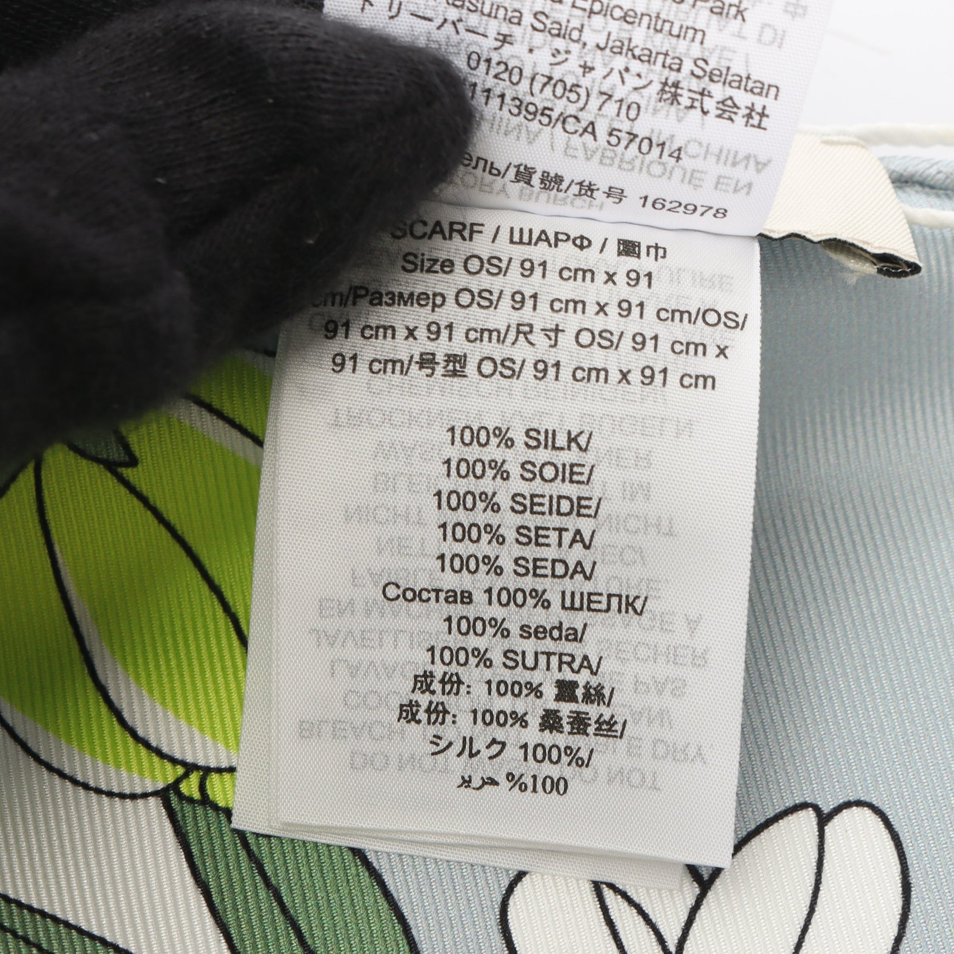 スカーフ シルク グレー マルチカラー トリーバーチ 財布・小物 TORY BURCH