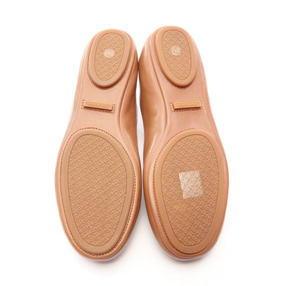 MINNIE TRAVEL BALLET ミニー トラベル バレエシューズ レザー ライトブラウン トリーバーチ シューズ TORY BURCH