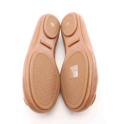 MINNIE TRAVEL BALLET ミニー トラベル バレエシューズ レザー ライトブラウン トリーバーチ シューズ TORY BURCH