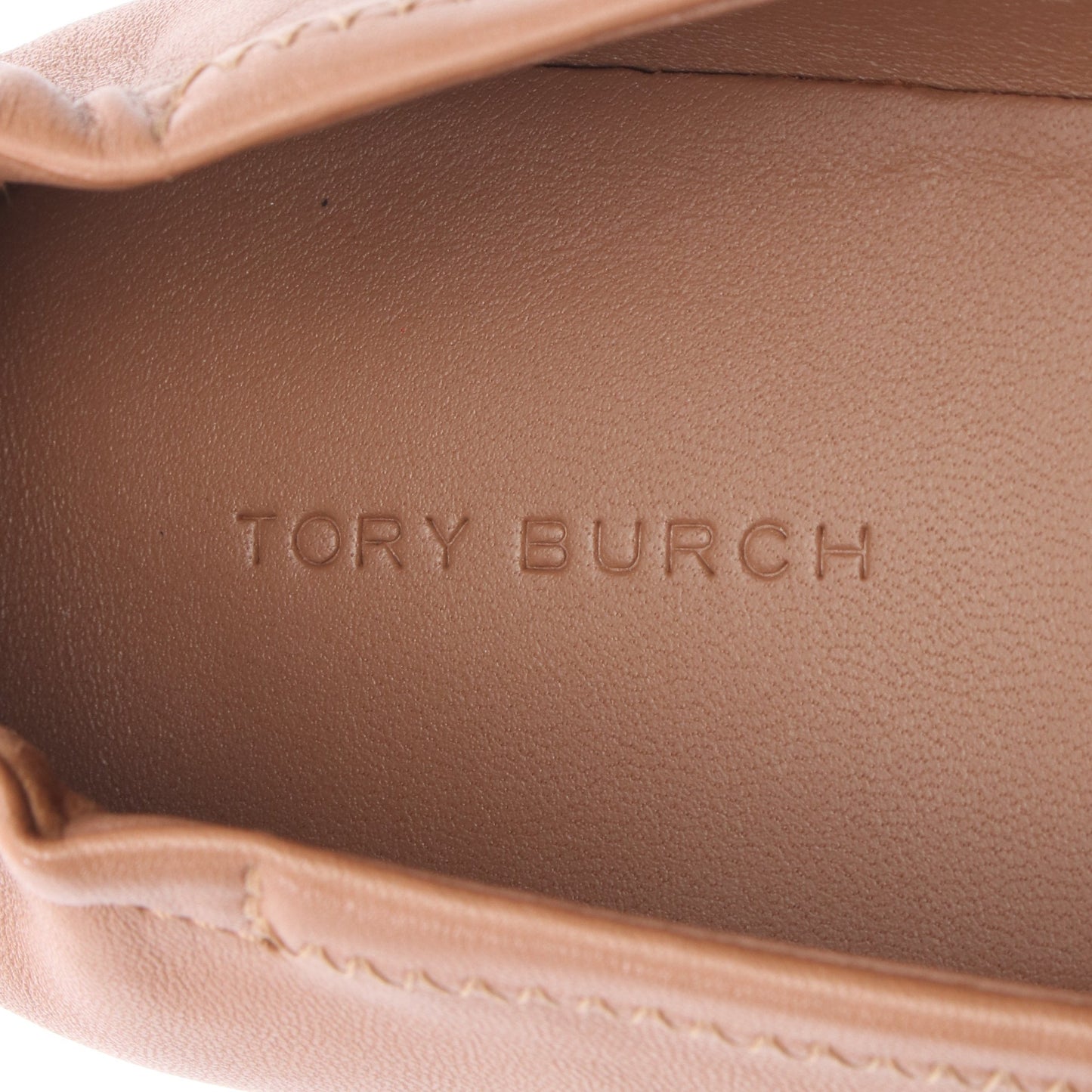 MINNIE TRAVEL BALLET ミニー トラベル バレエシューズ レザー ライトブラウン トリーバーチ シューズ TORY BURCH