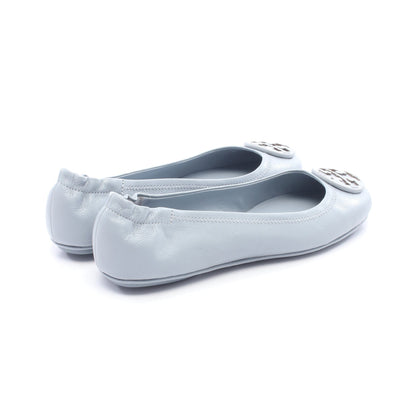 MINNIE TRAVEL BALLET ミニー トラベル バレエシューズ レザー ライトブルー トリーバーチ シューズ TORY BURCH