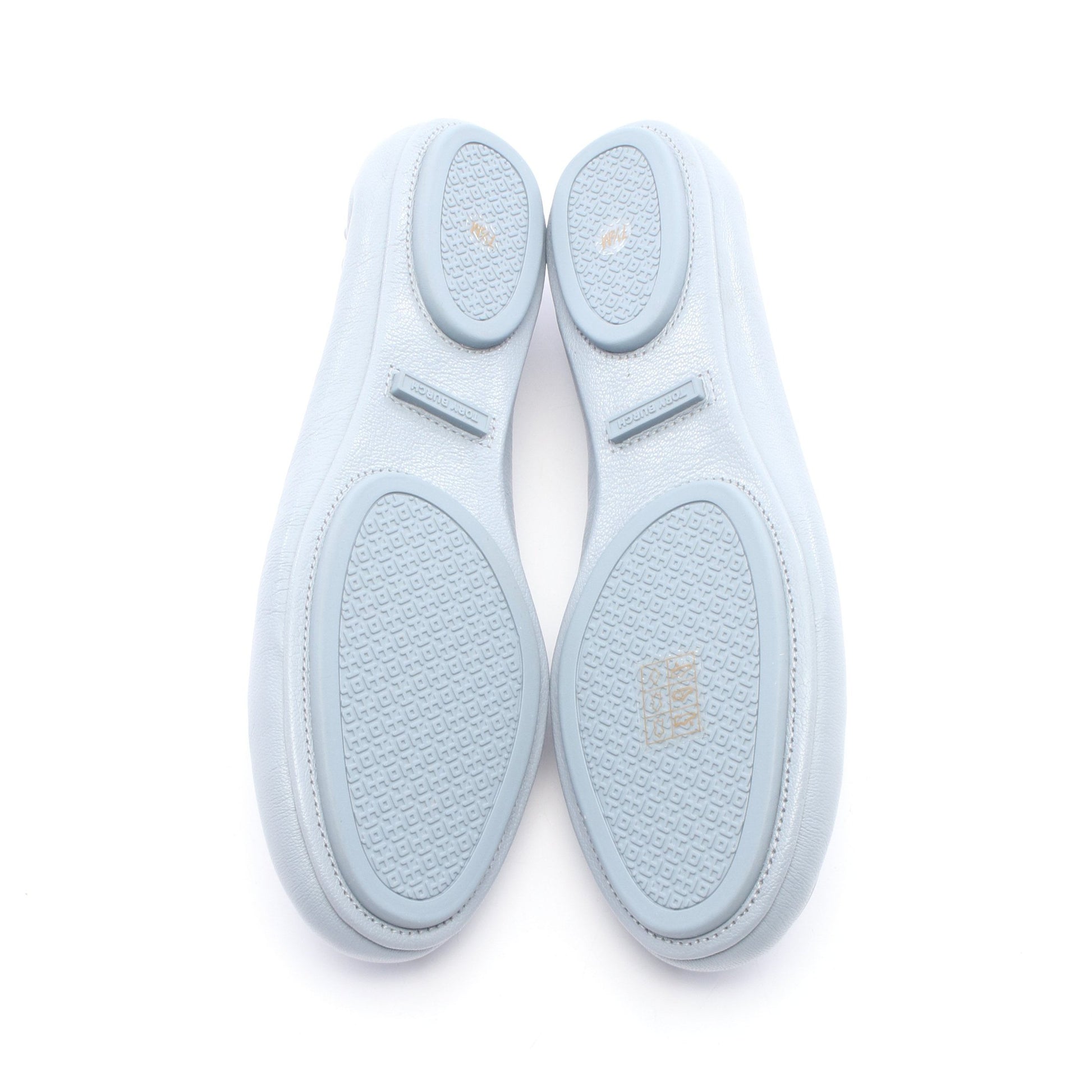 MINNIE TRAVEL BALLET ミニー トラベル バレエシューズ レザー ライトブルー トリーバーチ シューズ TORY BURCH