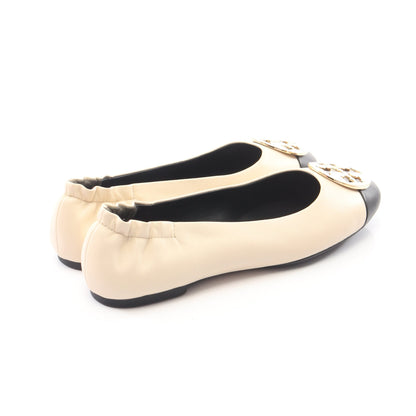CLAIRE CAP TOE BALLET クレア キャップトゥ バレエシューズ レザー アイボリー ブラック トリーバーチ シューズ TORY BURCH