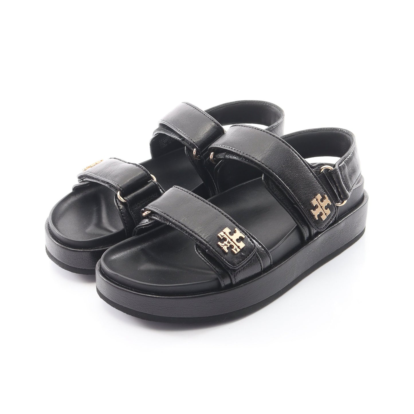 KIRA SPORT SANDAL キラ スポーツ サンダル レザー ブラック トリーバーチ シューズ TORY BURCH