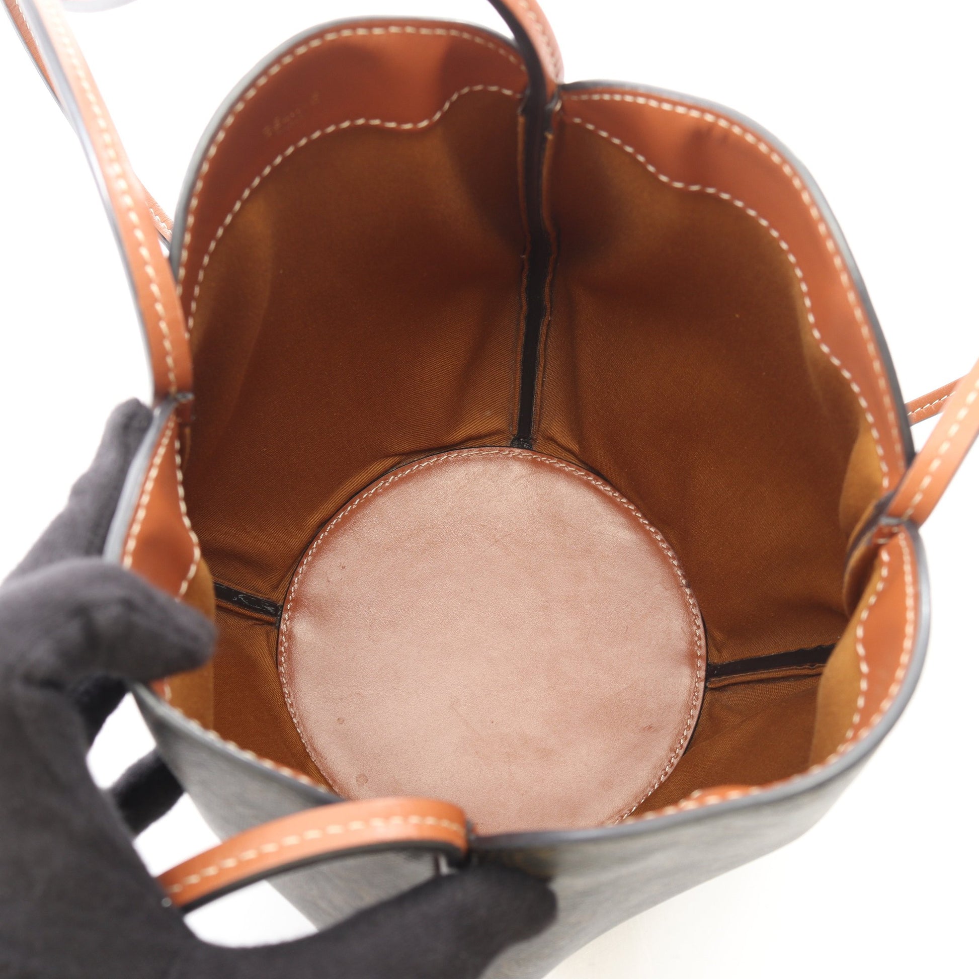 トリオンフ マールゥバッグ ショルダーバッグ PVC レザー ブラック ブラウン セリーヌ バッグ CELINE