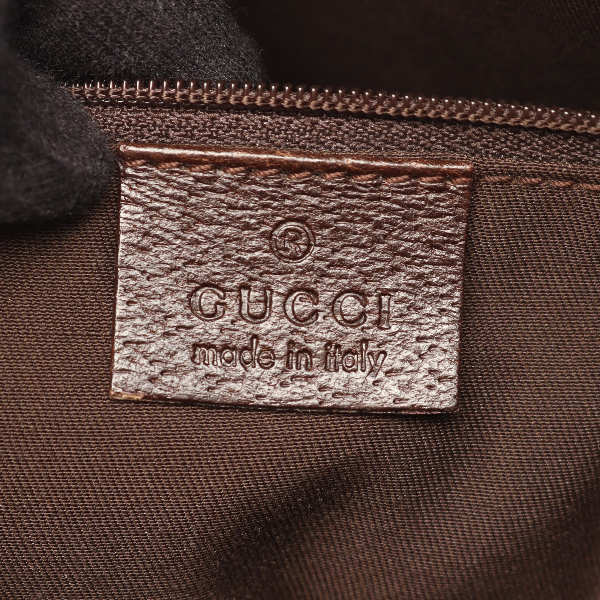GGキャンパス ショルダーバッグ キャンパス レザー ベージュ ダークブラウン グッチ バッグ GUCCI