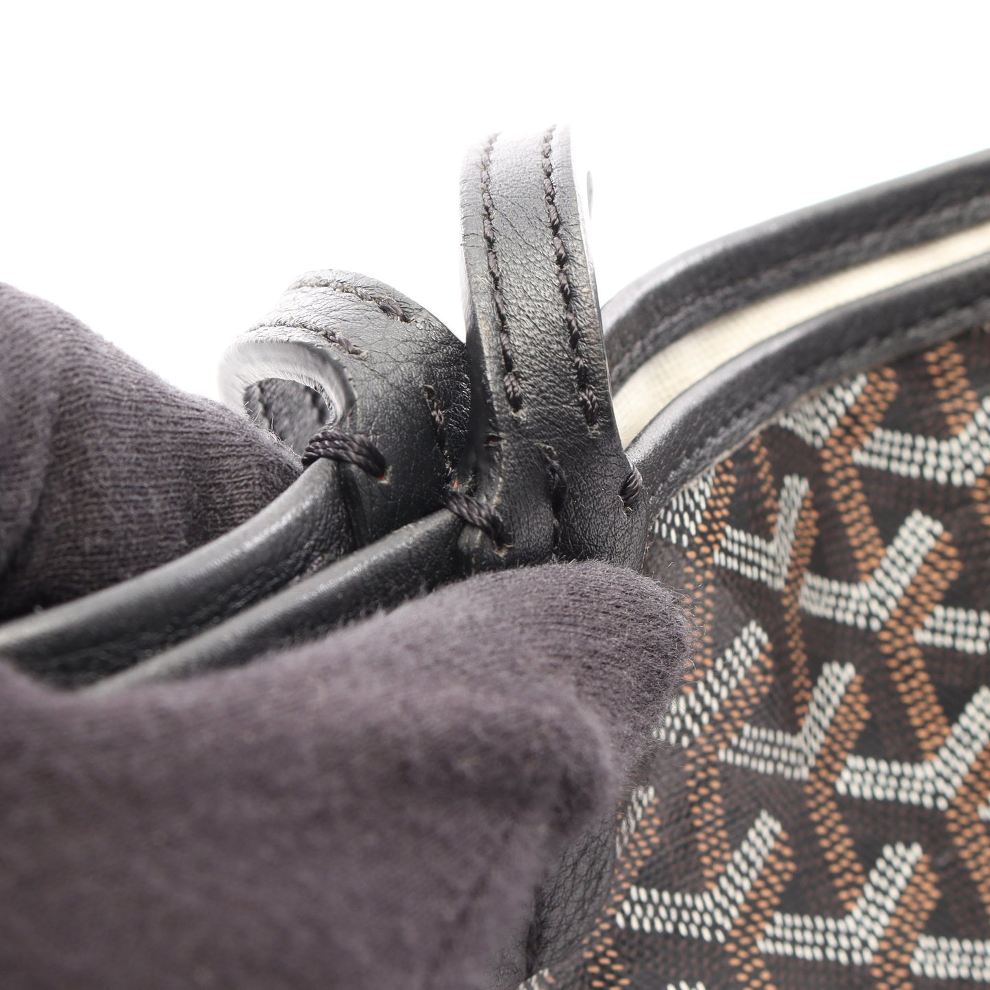 サンルイGM ハンドバッグ トートバッグ コーティングキャンバス レザー ブラック マルチカラー ゴヤール バッグ GOYARD