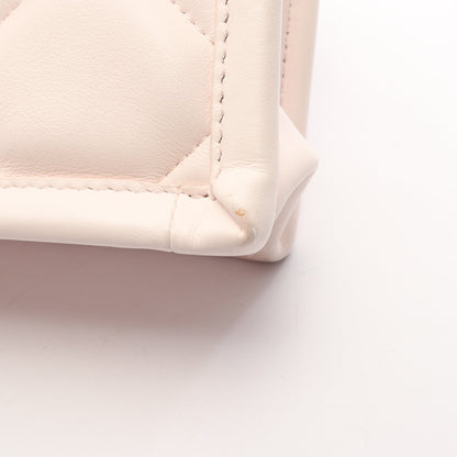 マクロ カナージュ ブックトート バッグミニ 2WAY ハンドバッグ レザー ライトピンク クリスチャンディオール バッグ Christian Dior