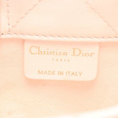 マクロ カナージュ ブックトート バッグミニ 2WAY ハンドバッグ レザー ライトピンク クリスチャンディオール バッグ Christian Dior