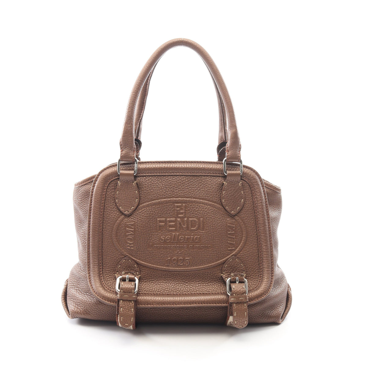 セレリア ハンドバッグ レザー ブロンズ フェンディ バッグ FENDI
