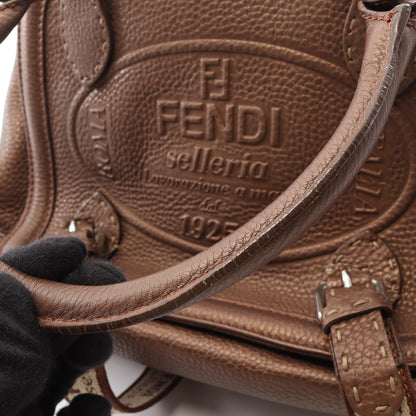 セレリア ハンドバッグ レザー ブロンズ フェンディ バッグ FENDI