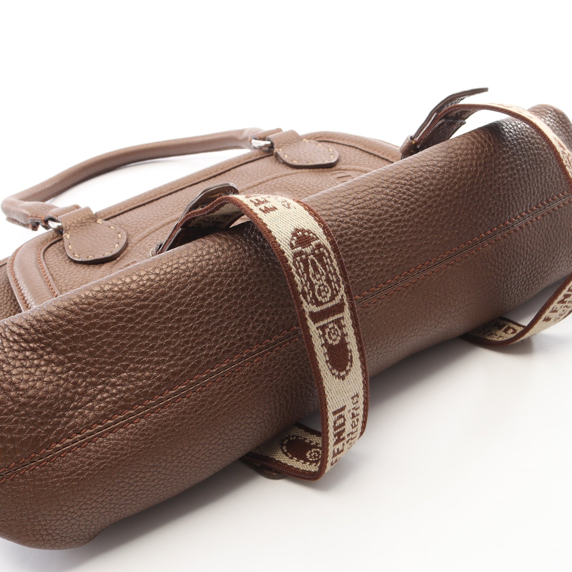 セレリア ハンドバッグ レザー ブロンズ フェンディ バッグ FENDI