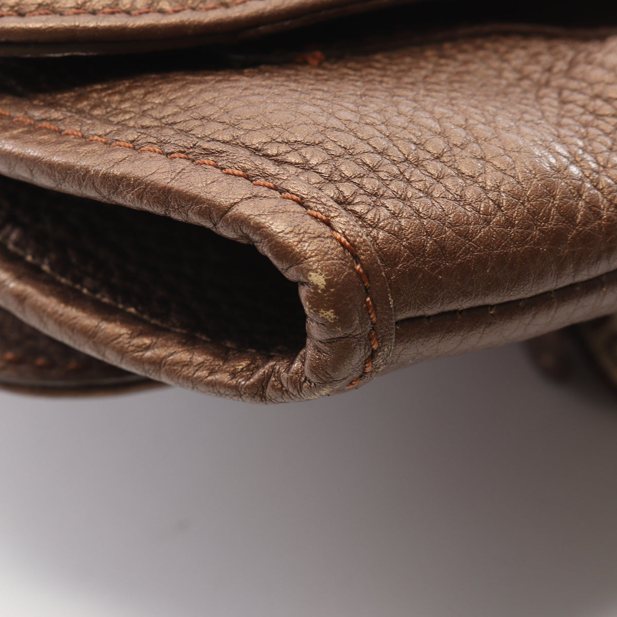 セレリア ハンドバッグ レザー ブロンズ フェンディ バッグ FENDI