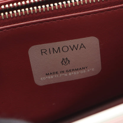 DIOR × RIMOWA パーソナルクラッチバッグ ショルダーバッグ ショルダーウォレット アルミニウム レザー ピンク ボルドー ディオール バッグ DIOR