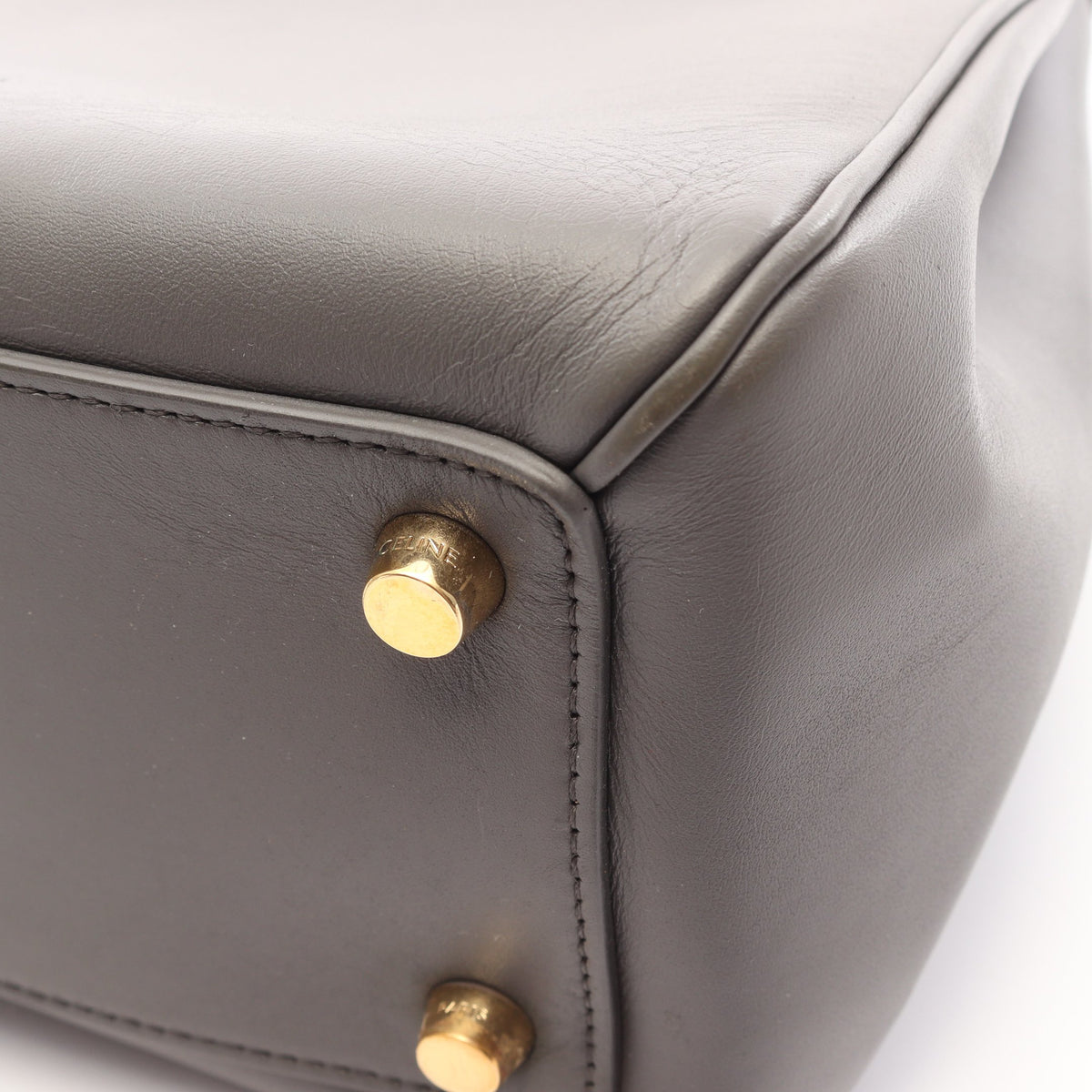 16 セーズ ミディアム 2WAY ハンドバッグ レザー グレー セリーヌ バッグ CELINE