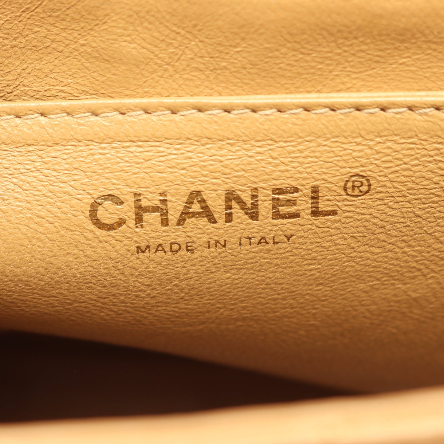 マトラッセ ハンドバッグ キャビアスキン ベージュ ゴールド金具 シャネル バッグ CHANEL
