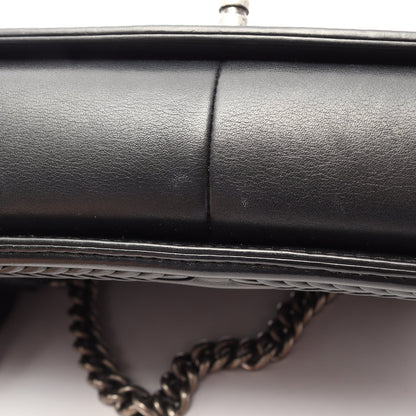 ボーイシャネル チェーンショルダーバッグ レザー ブラック シルバー金具 シャネル バッグ CHANEL